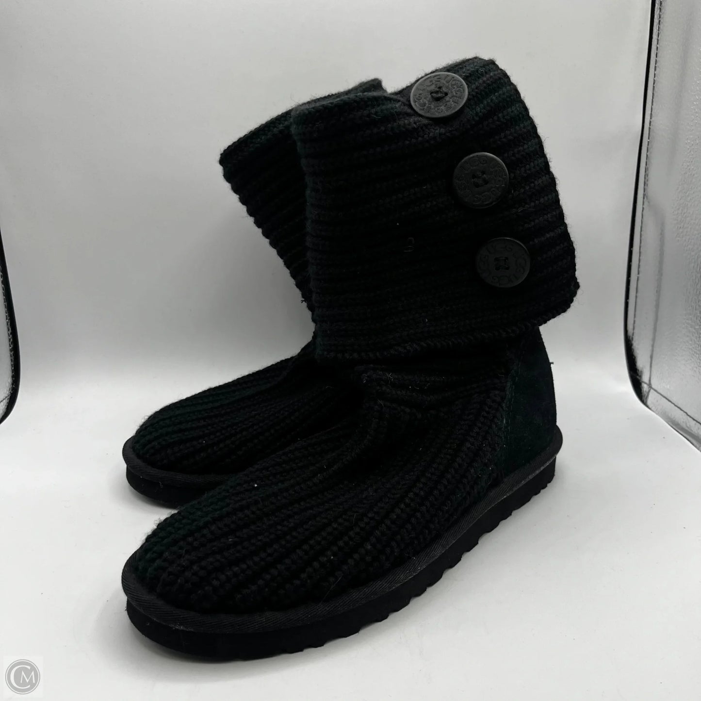 Boots Designer By Ugg In Black, Size: 8