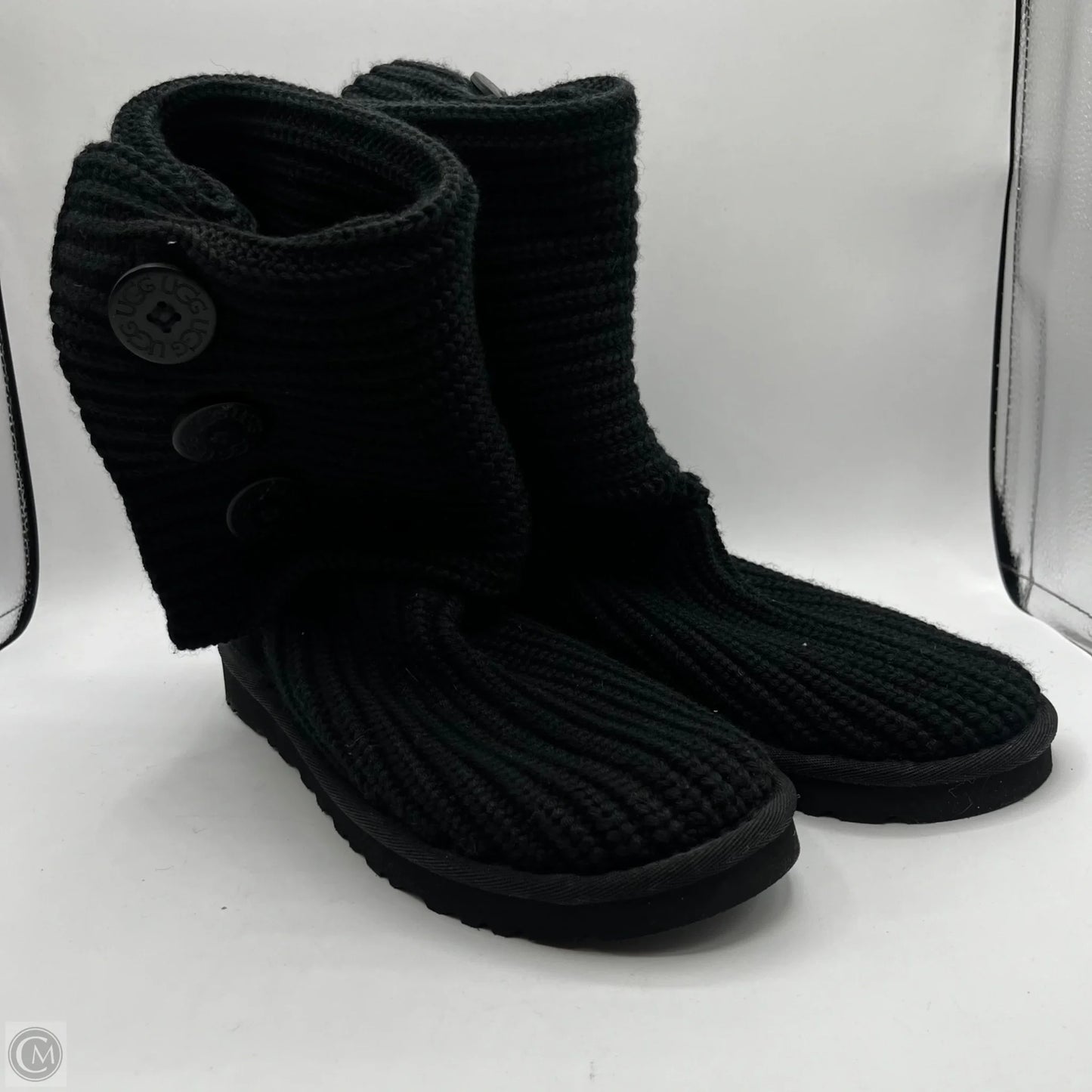 Boots Designer By Ugg In Black, Size: 8