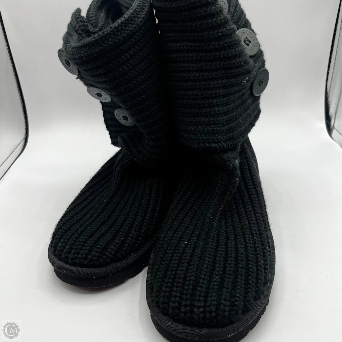 Boots Designer By Ugg In Black, Size: 8