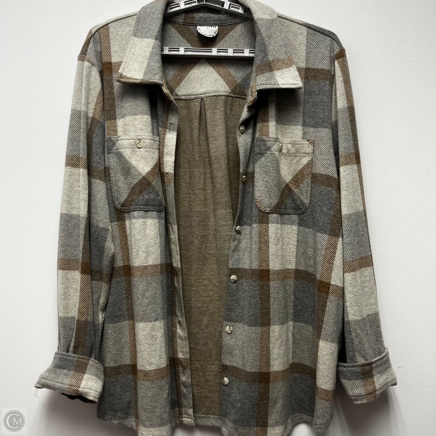 Jacket Other By Arula In Plaid Pattern, Size: L