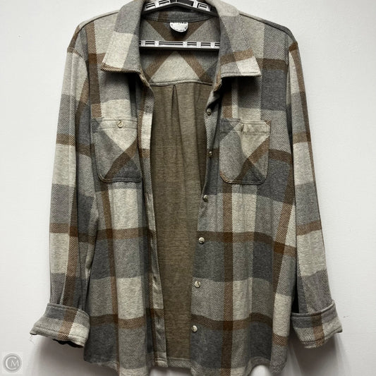 Jacket Other By Arula In Plaid Pattern, Size: L