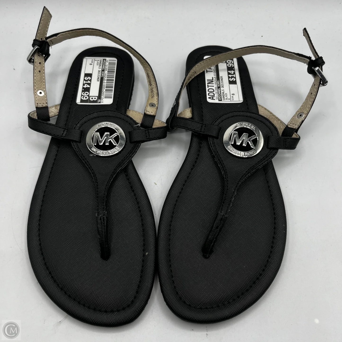 Sandals Designer By Michael Kors In Black, Size: 8