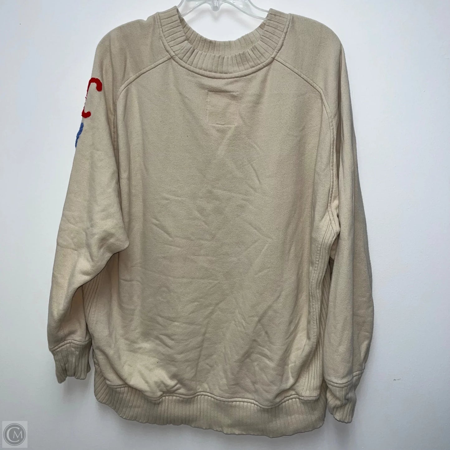 Sweatshirt Crewneck By Aerie In Cream, Size: M