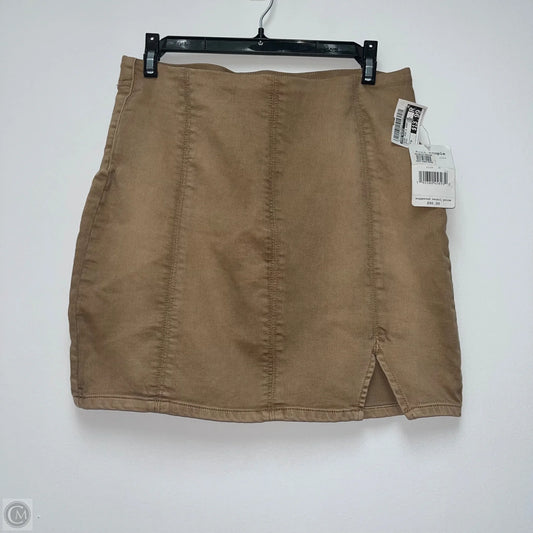 Skirt Mini & Short By Free People In Brown, Size: M