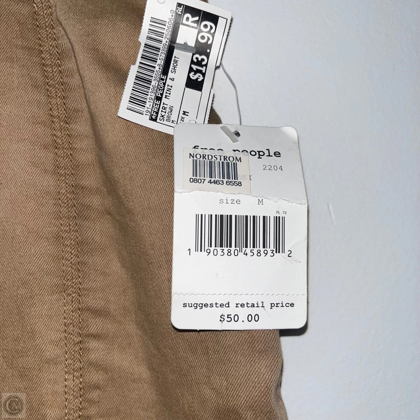 Skirt Mini & Short By Free People In Brown, Size: M