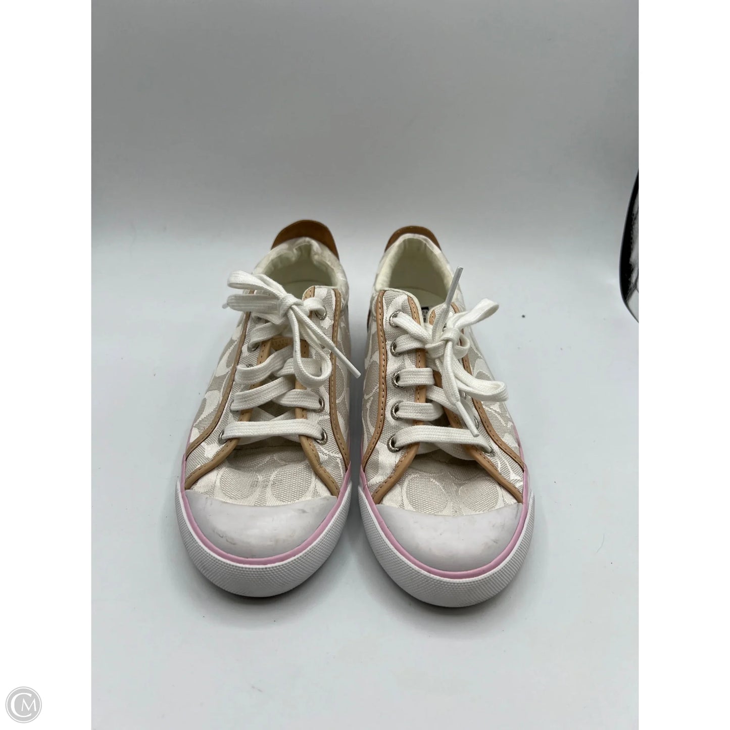 Shoes Designer By Coach In White, Size: 6