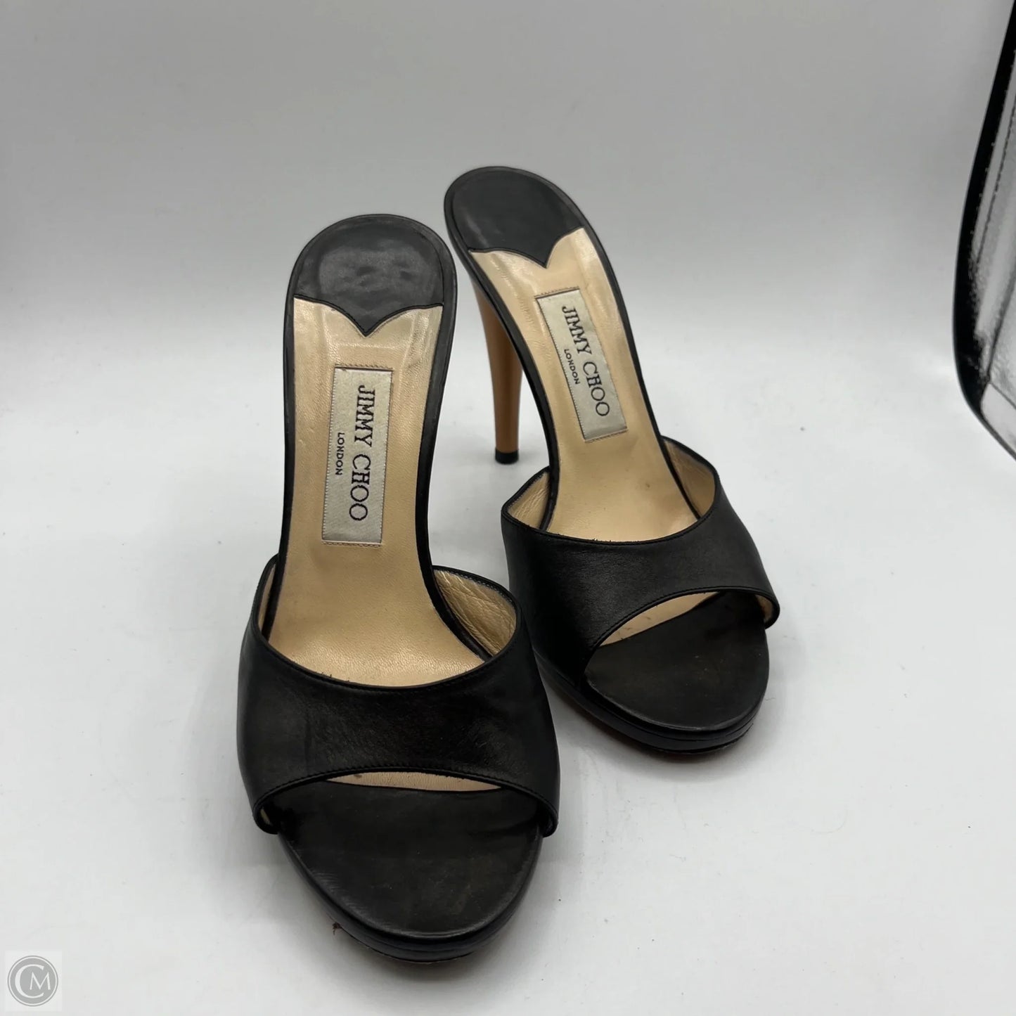 Shoes Luxury Designer By Jimmy Choo In Black, Size: 9.5