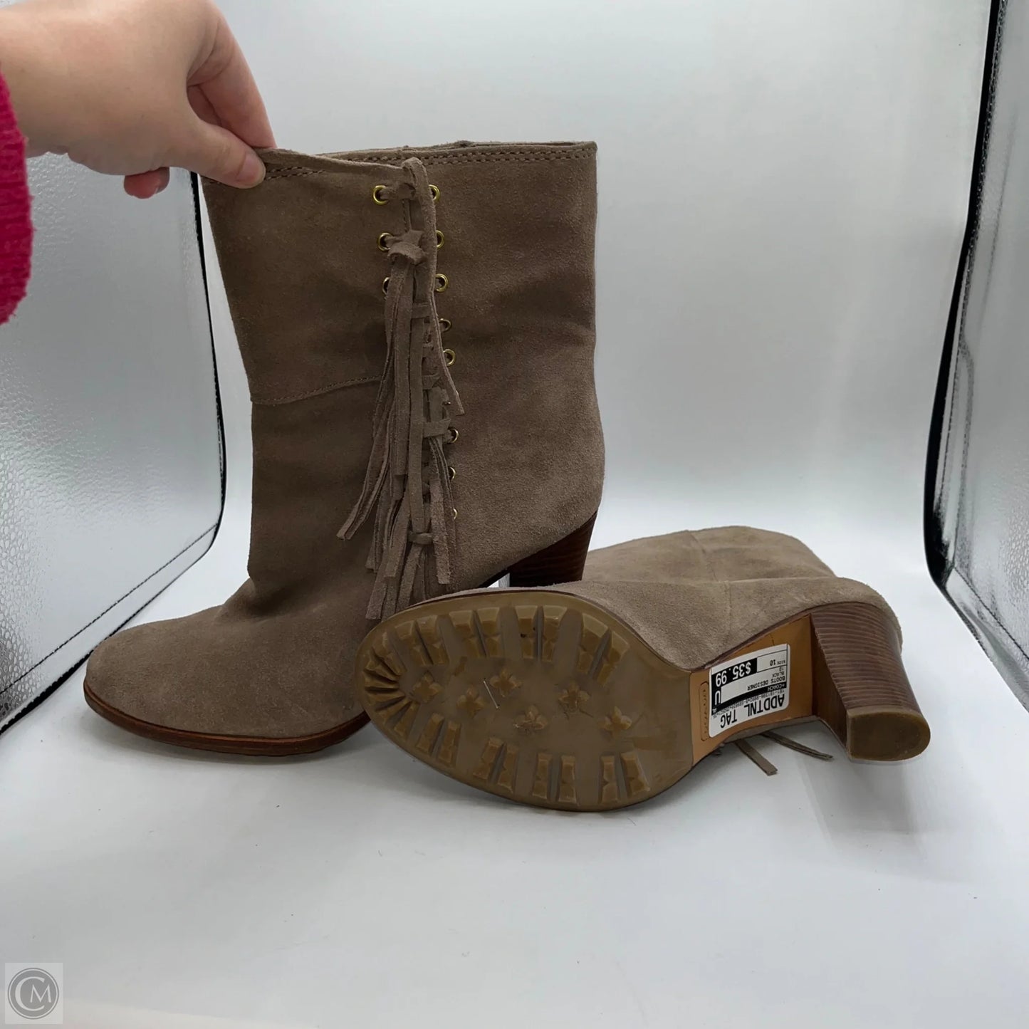 Boots Designer By Coach In Black, Size: 10