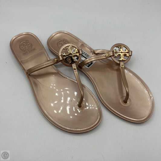 Sandals Designer By Tory Burch In Rose Gold, Size: 9