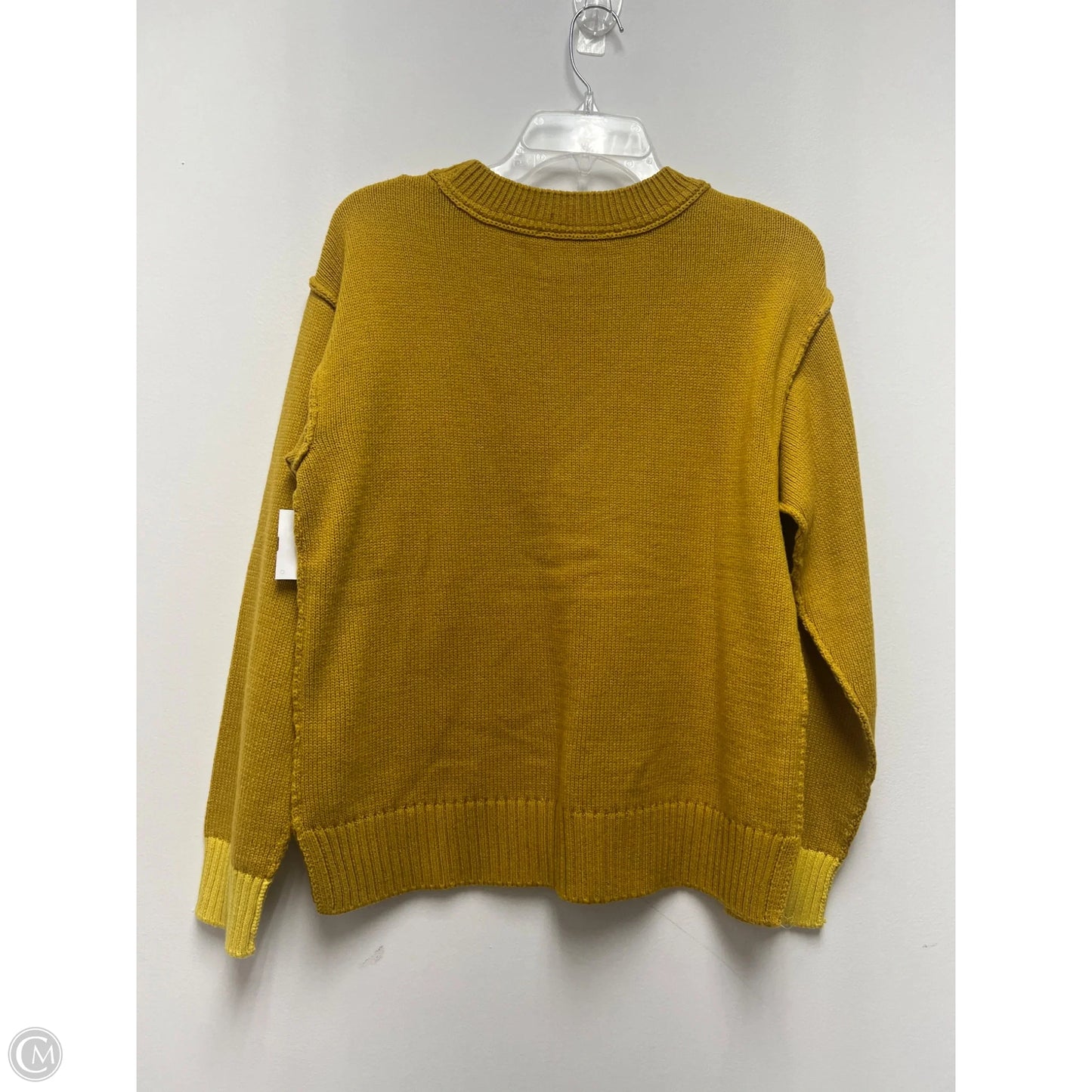 Sweater By Peace Love World In Yellow, Size: Xs