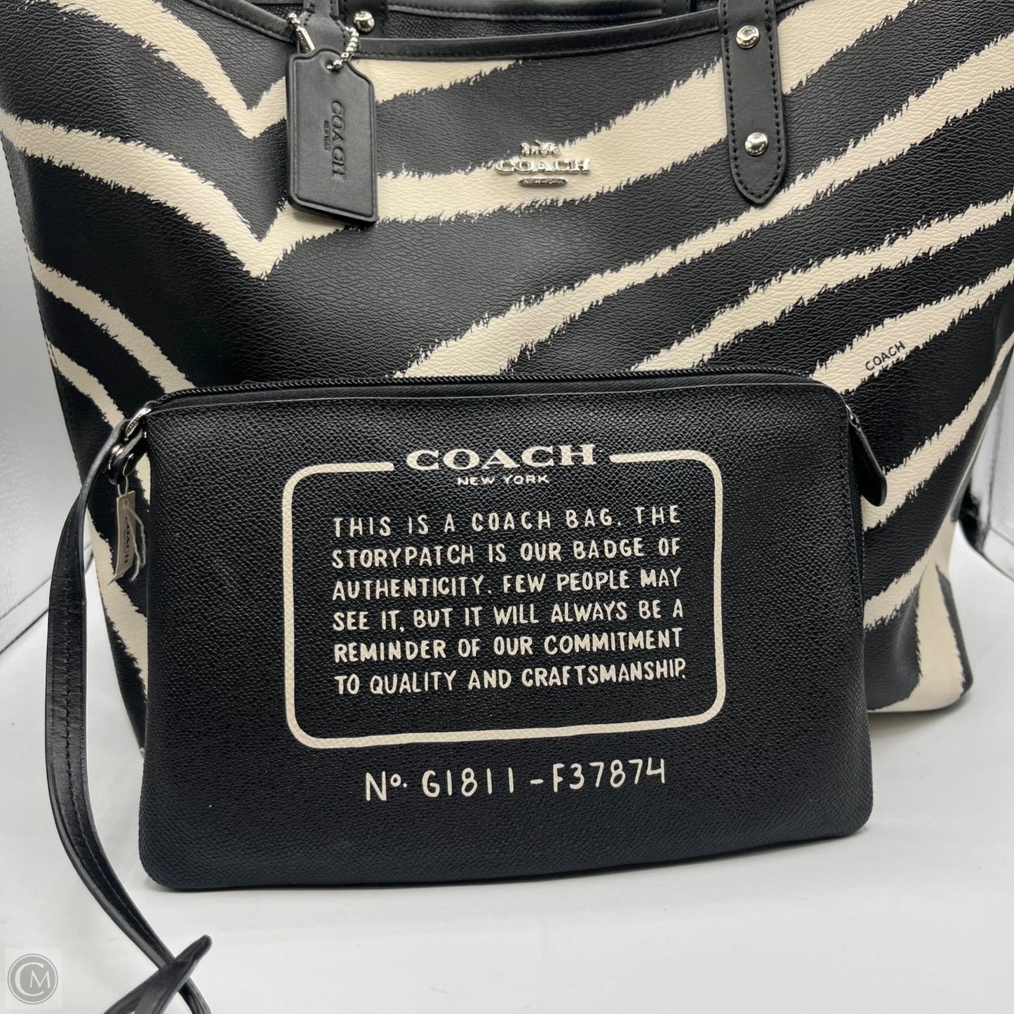 Tote Designer By Coach, Size: Large