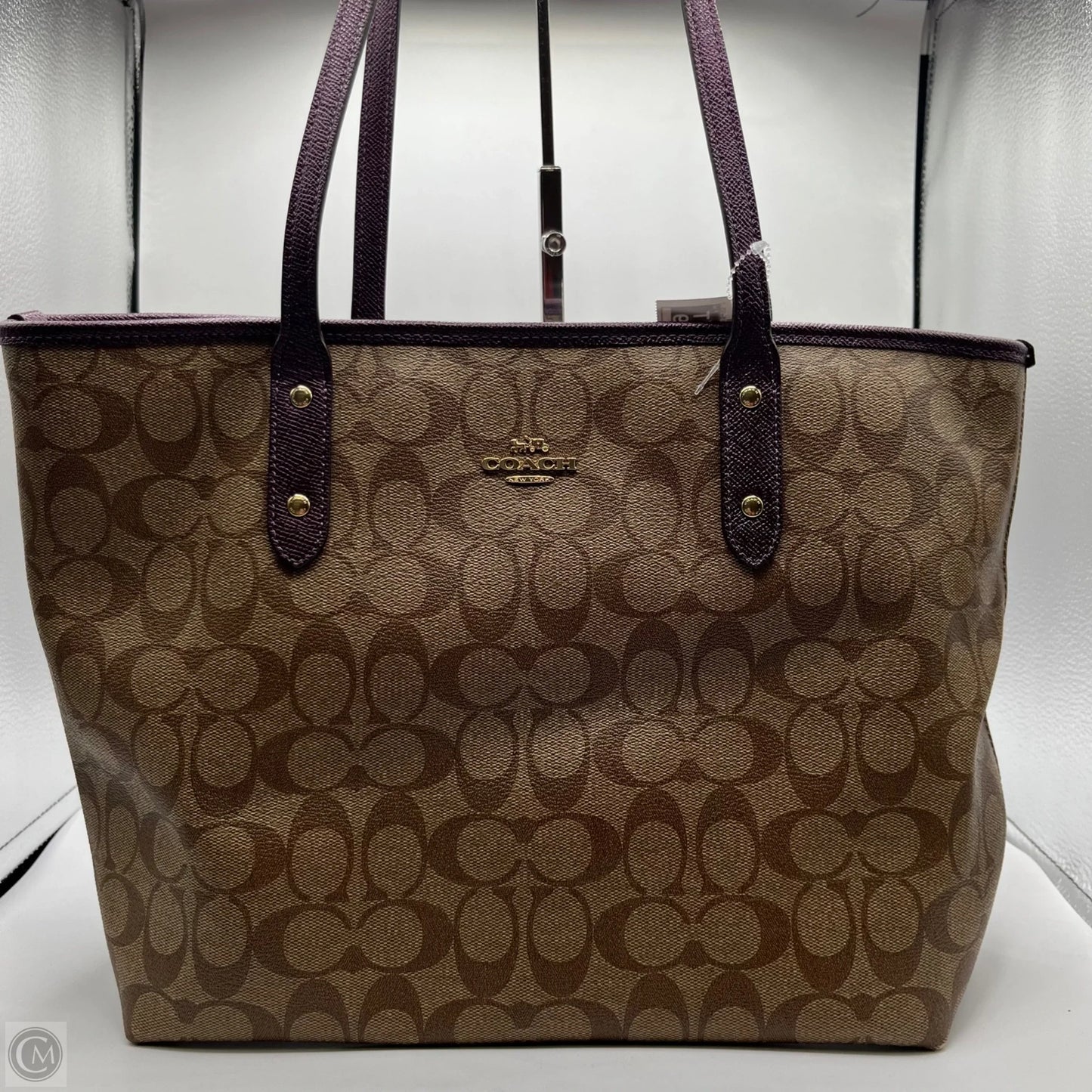Tote Designer By Coach, Size: Large