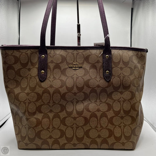 Tote Designer By Coach, Size: Large