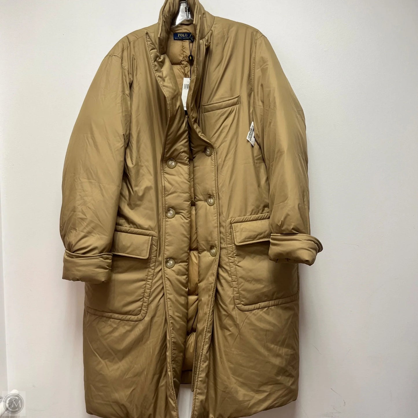 Coat Puffer & Quilted By Polo Ralph Lauren In Beige, Size: L