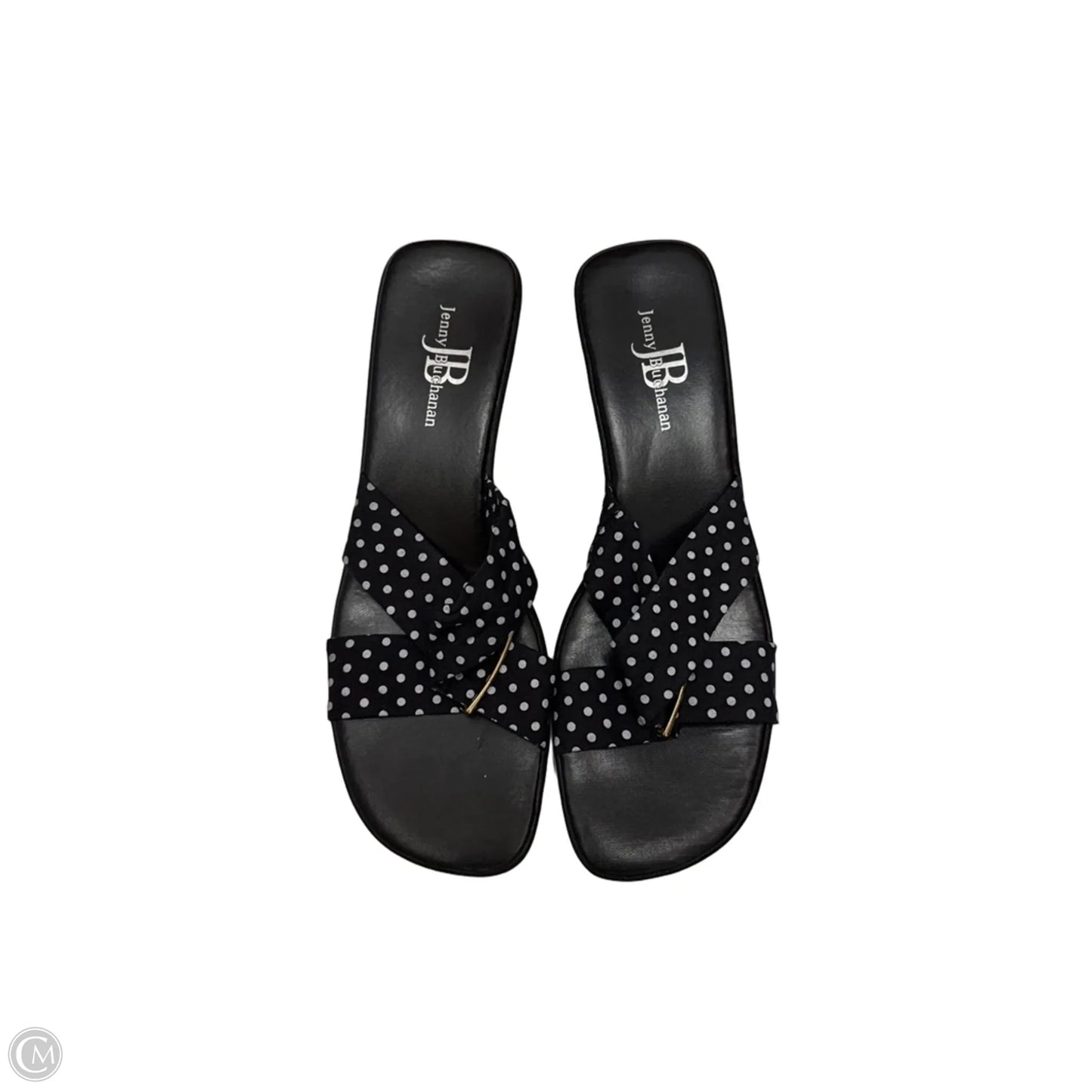 Sandals Heels Block By Clothes Mentor In Black, Size: 10