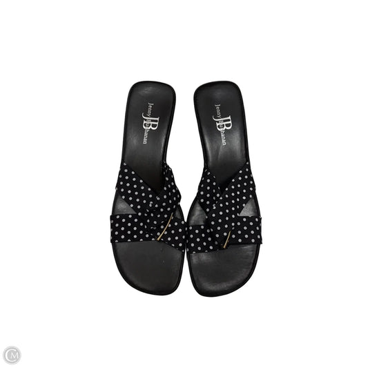 Sandals Heels Block By Clothes Mentor In Black, Size: 10