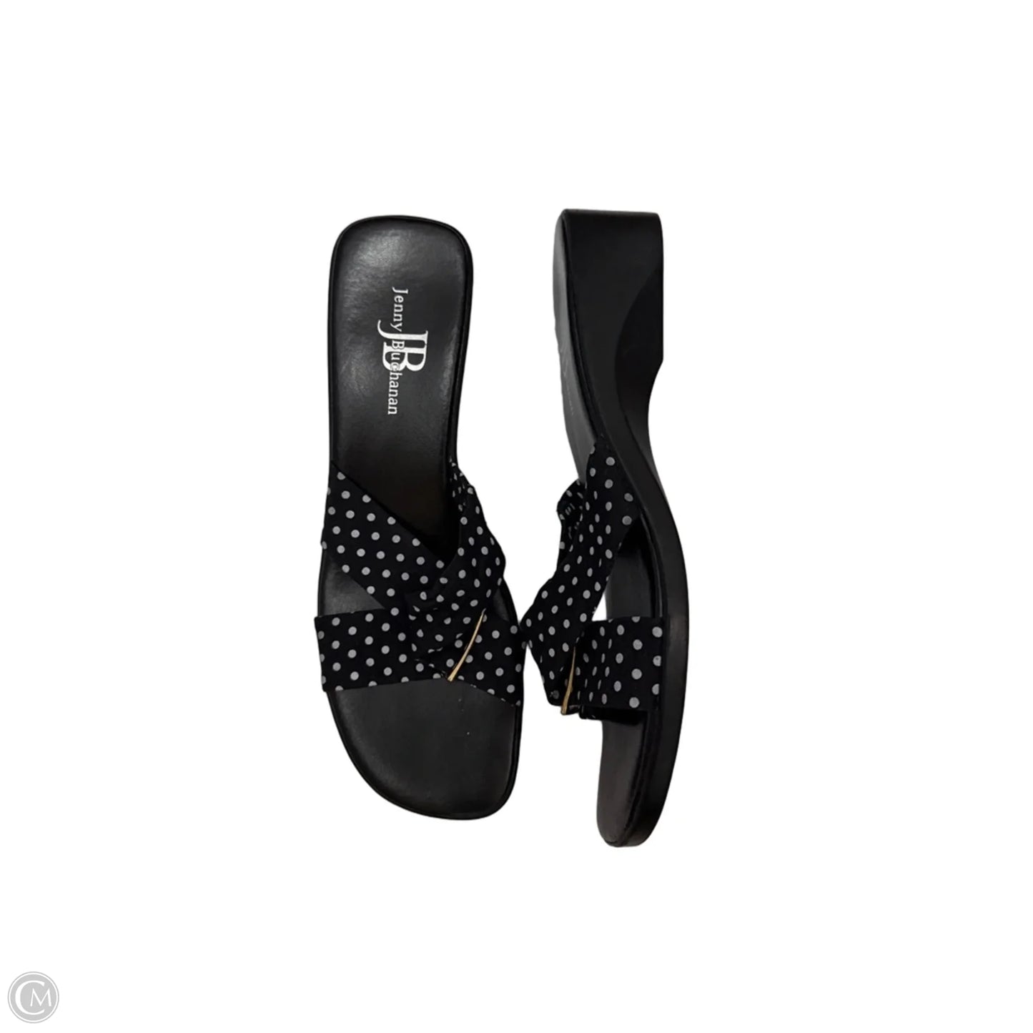 Sandals Heels Block By Clothes Mentor In Black, Size: 10