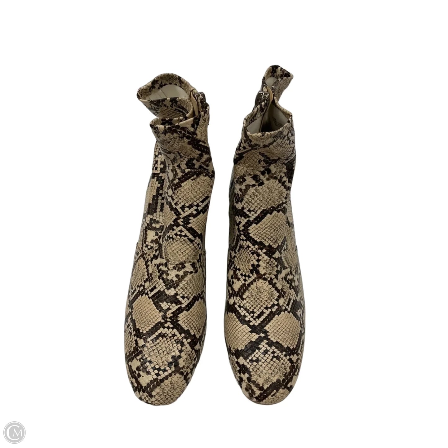 Boots Ankle Heels By Sugar In Animal Print, Size: 11