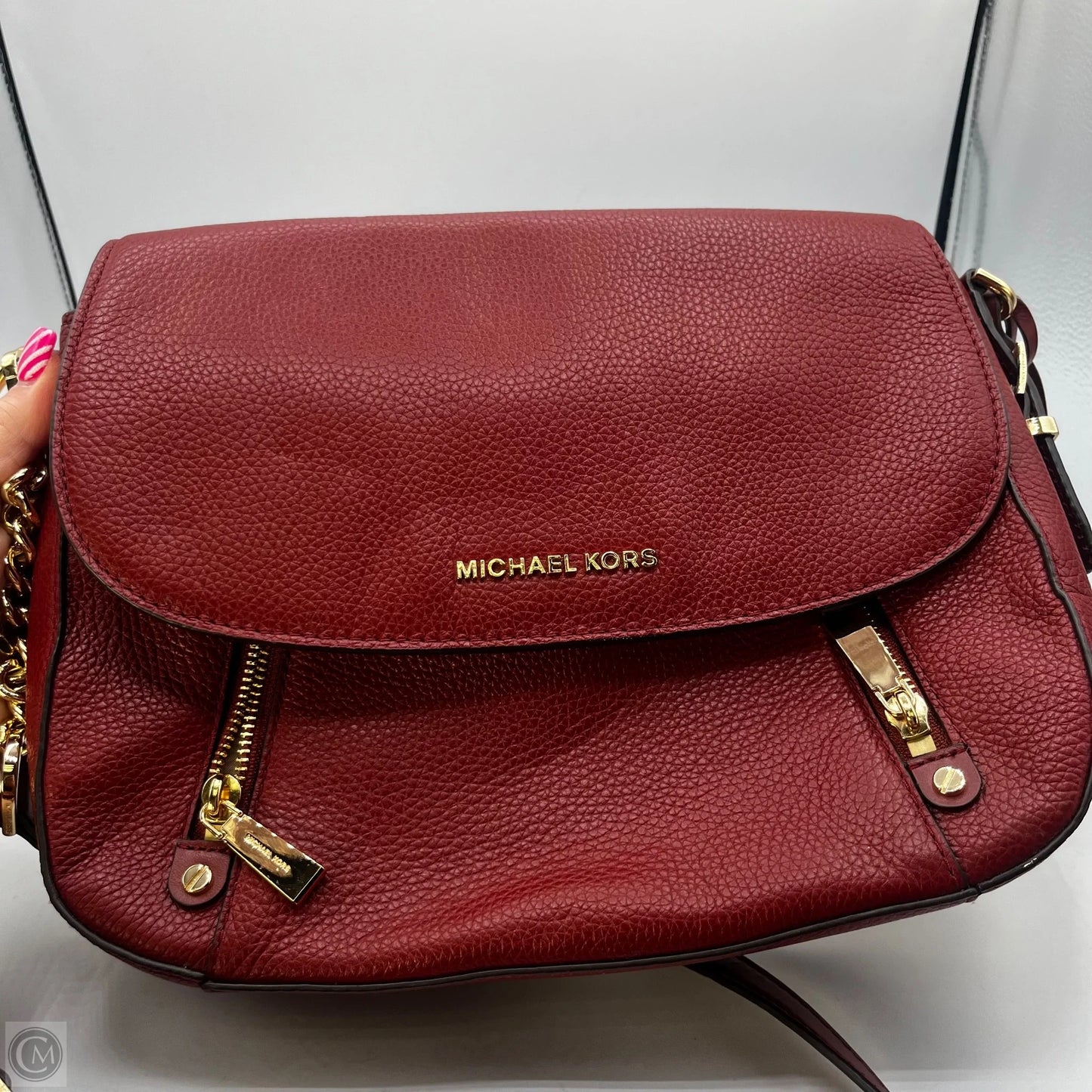 Crossbody Designer By Michael Kors, Size: Medium