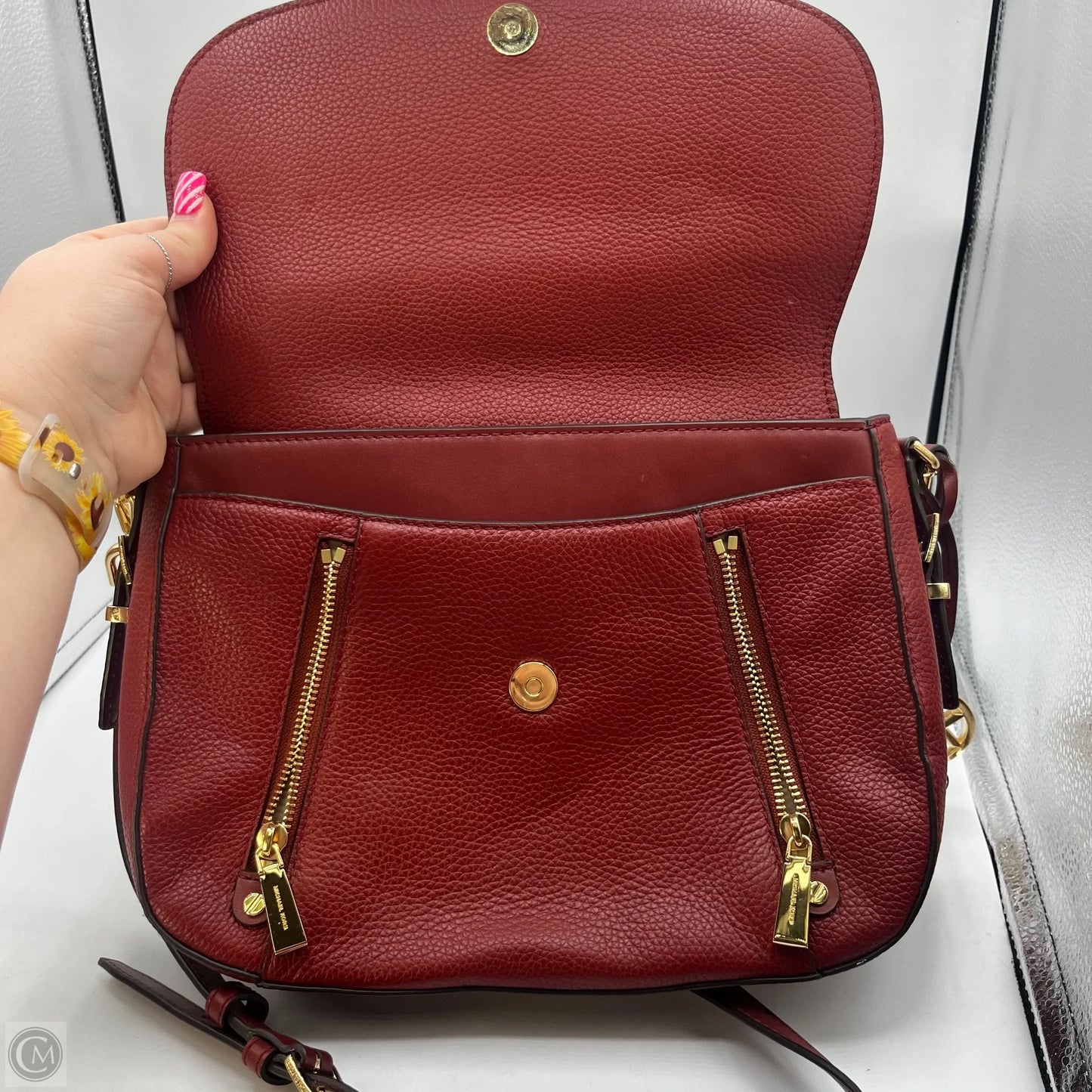 Crossbody Designer By Michael Kors, Size: Medium