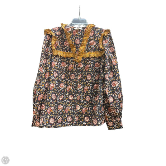 Top Long Sleeve By Clothes Mentor In Floral Print, Size: L