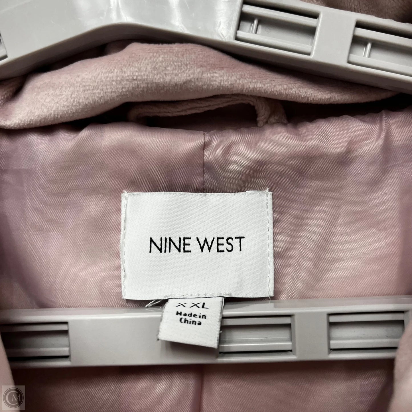 Coat Puffer & Quilted By Nine West In Pink, Size: 2x