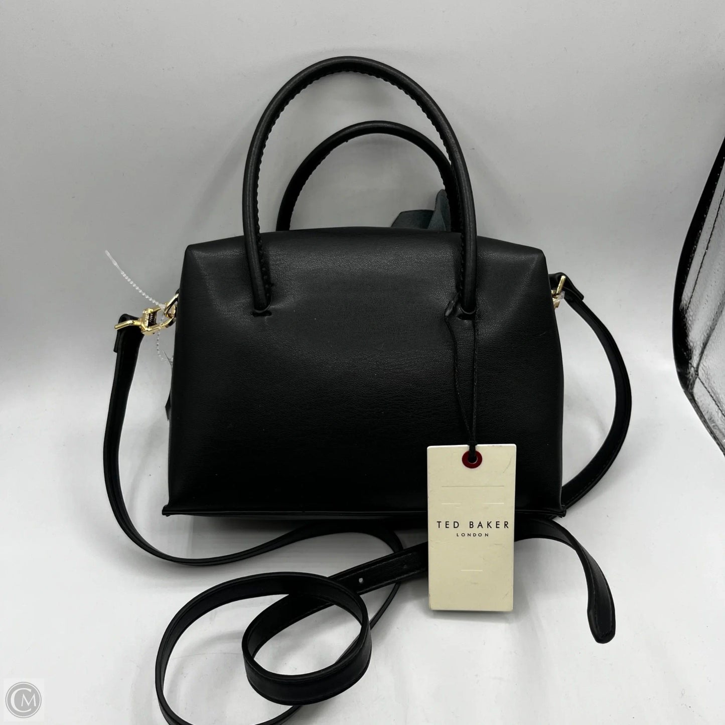 Handbag Leather By Ted Baker, Size: Medium