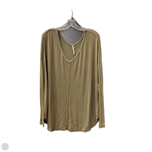 Top Long Sleeve By Free People In Green, Size: M