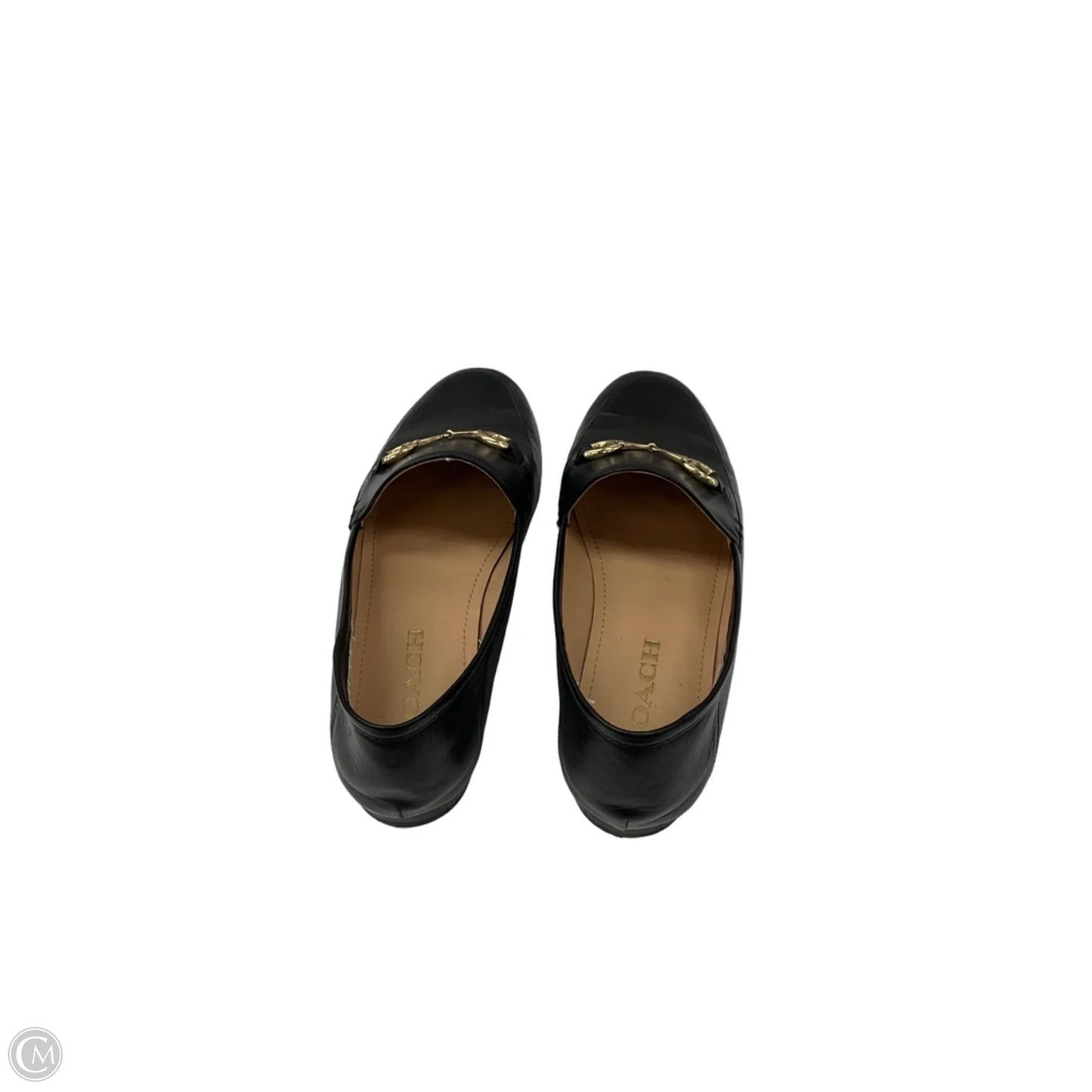 Shoes Designer By Coach In Black & Gold, Size: 7