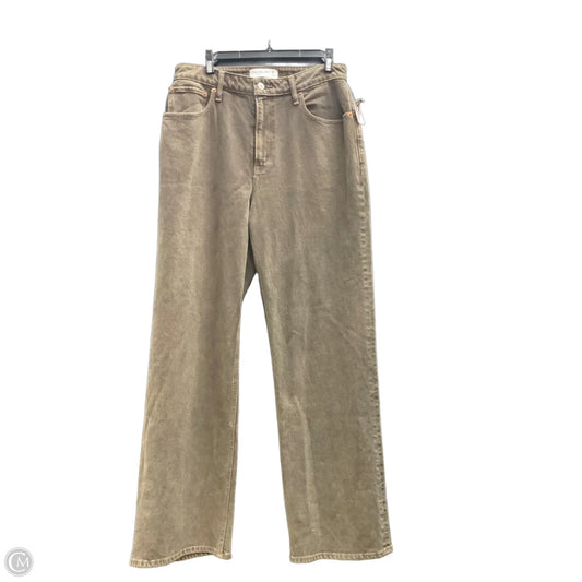 Jeans Straight By Abercrombie And Fitch In Brown Denim, Size: 8