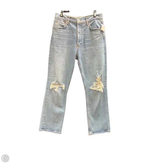 Jeans Cropped By Agolde In Blue Denim, Size: 8