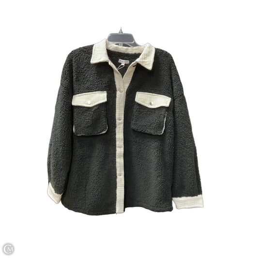 Jacket Faux Fur & Sherpa By Jen & Co In Black, Size: S