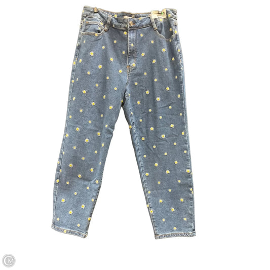 Jeans Straight By Rue 21 In Blue Denim, Size: 16
