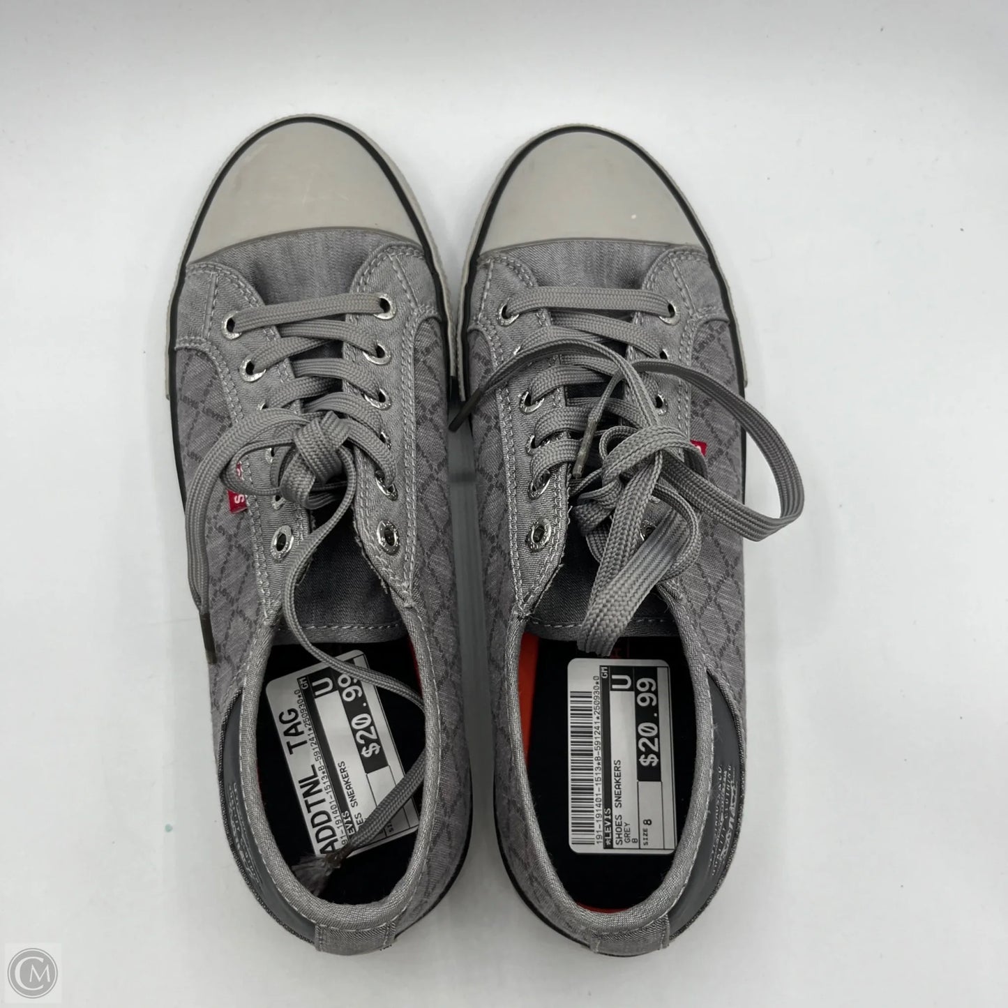 Shoes Sneakers By Levis In Grey, Size: 8