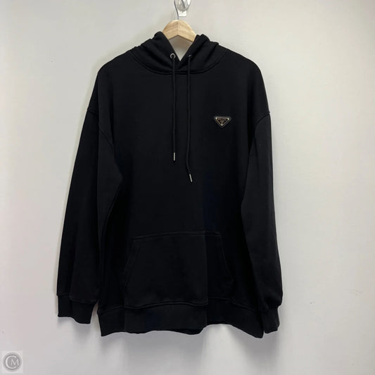 Sweatshirt Luxury Designer By Prada In Black, Size: L