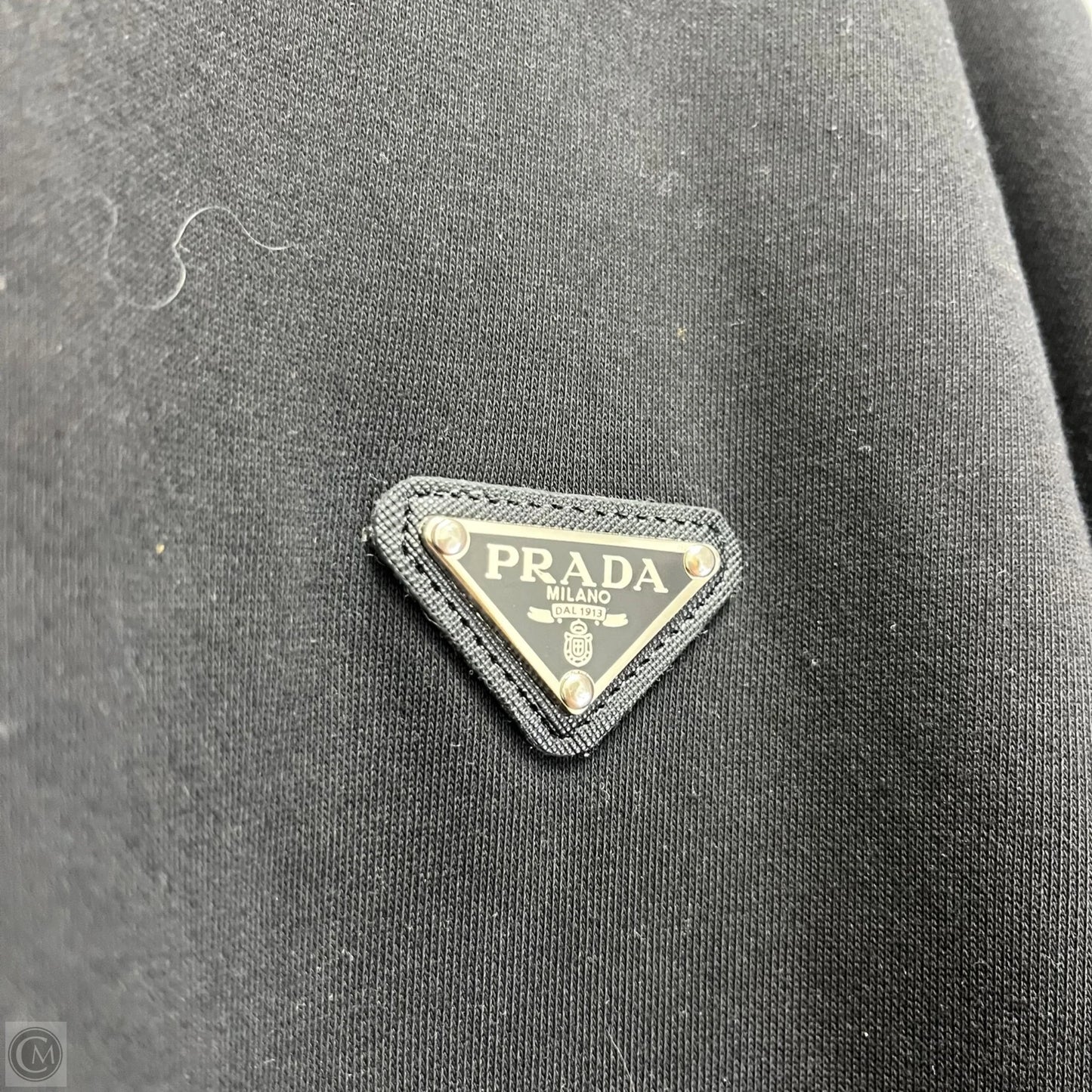 Sweatshirt Luxury Designer By Prada In Black, Size: L