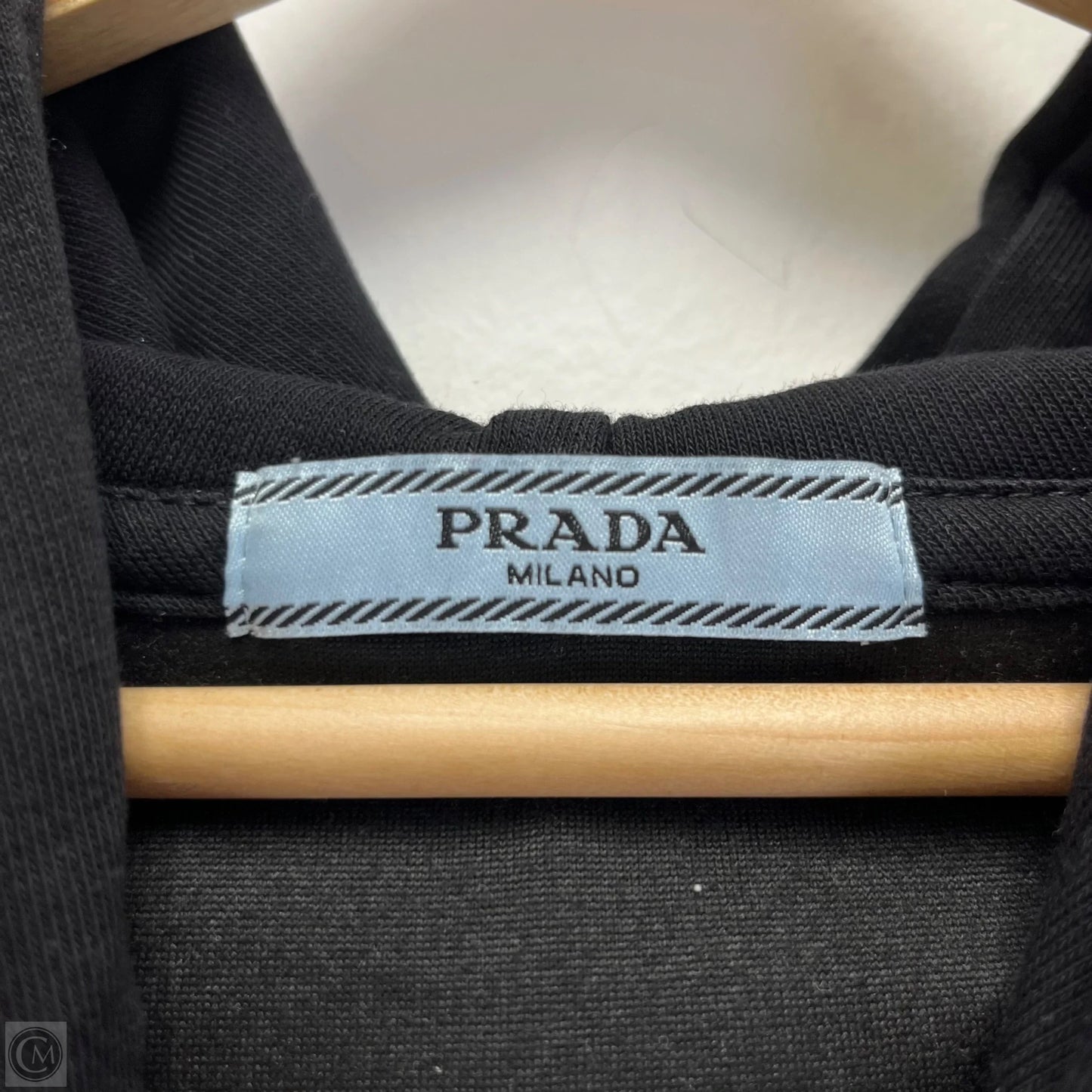 Sweatshirt Luxury Designer By Prada In Black, Size: L