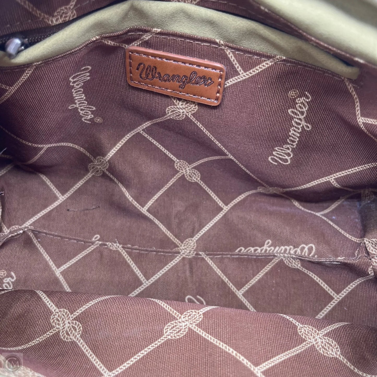 Crossbody Leather By Wrangler, Size: Medium