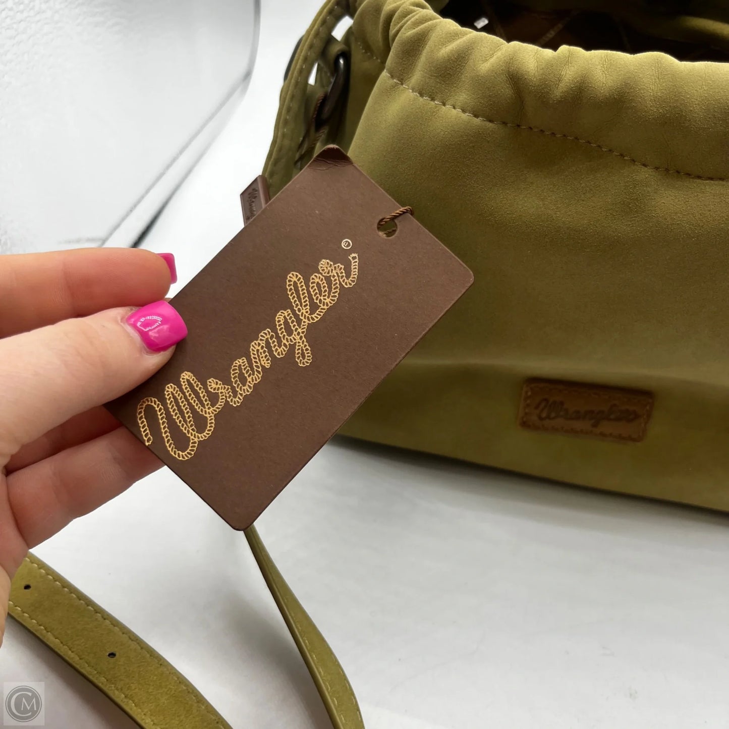 Crossbody Leather By Wrangler, Size: Medium