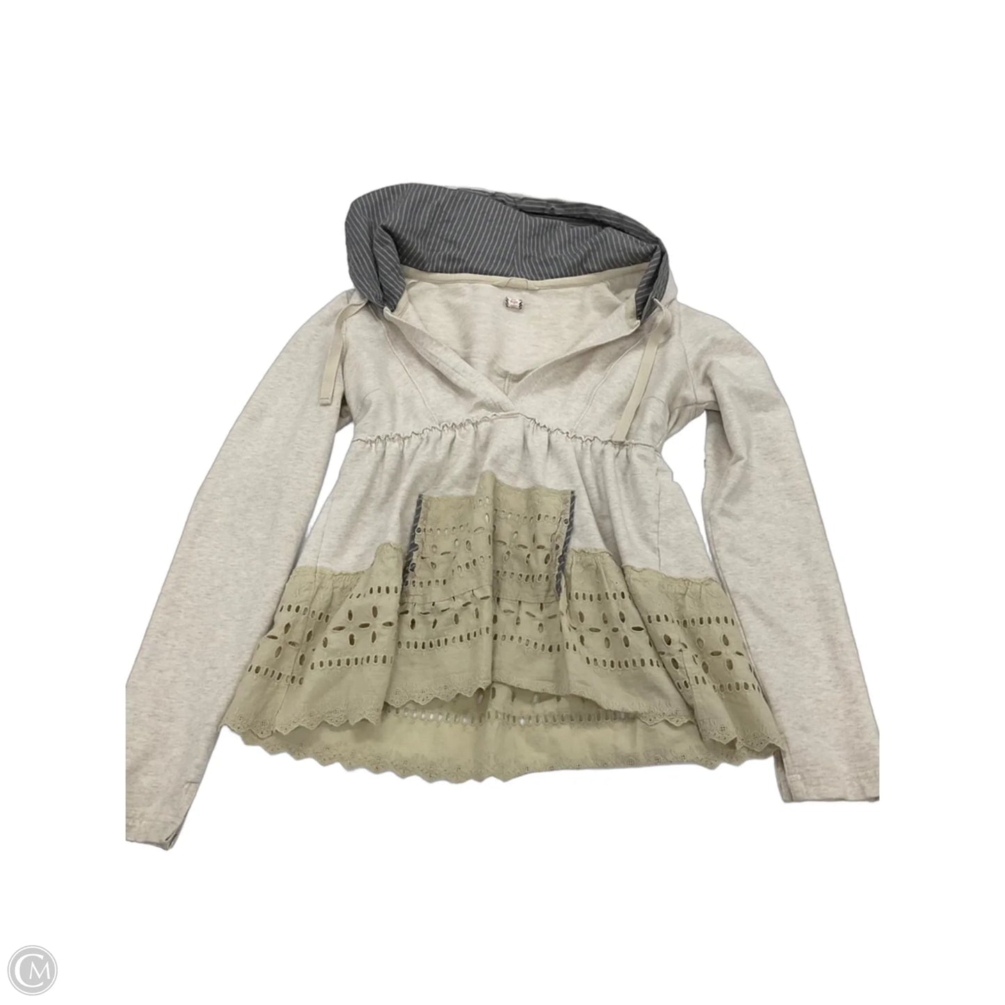 Top Long Sleeve By Free People In Beige, Size: M