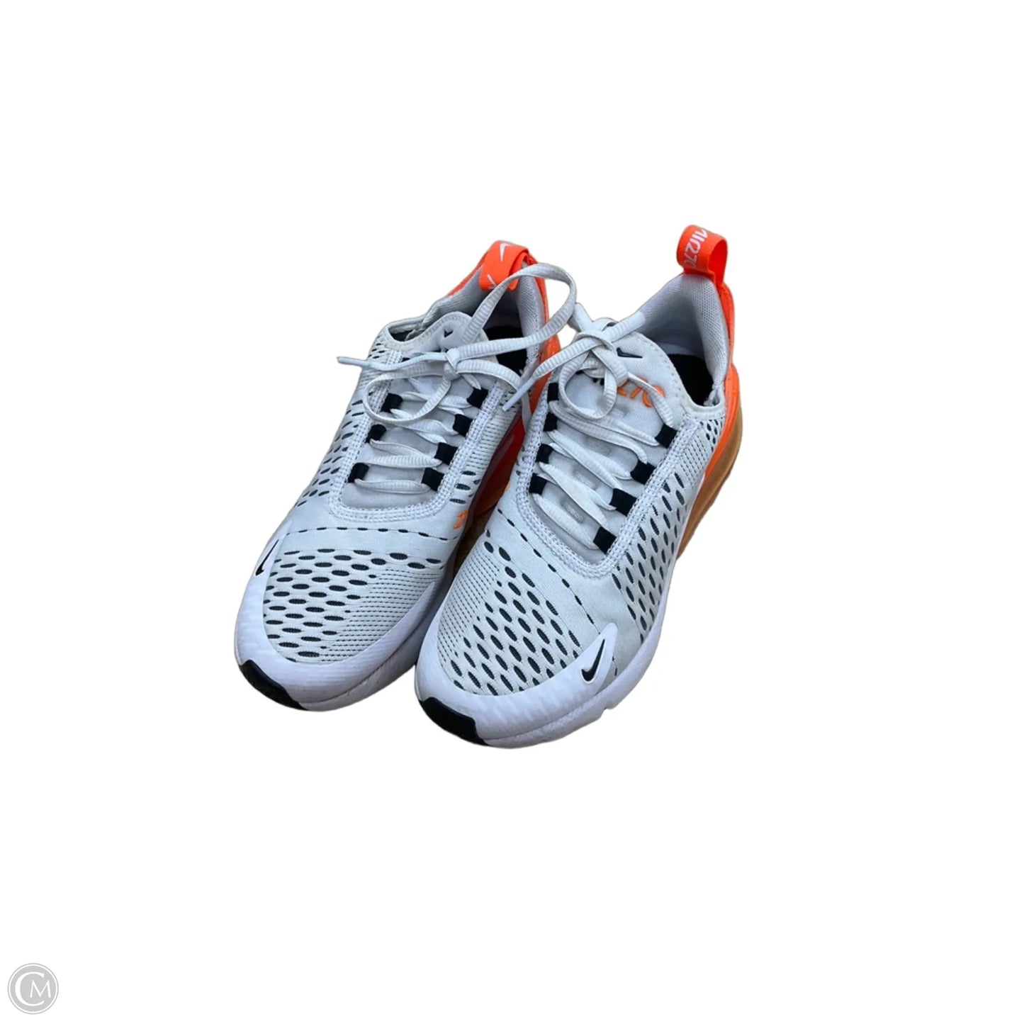 Shoes Sneakers By Nike In Orange & White, Size: 5.5