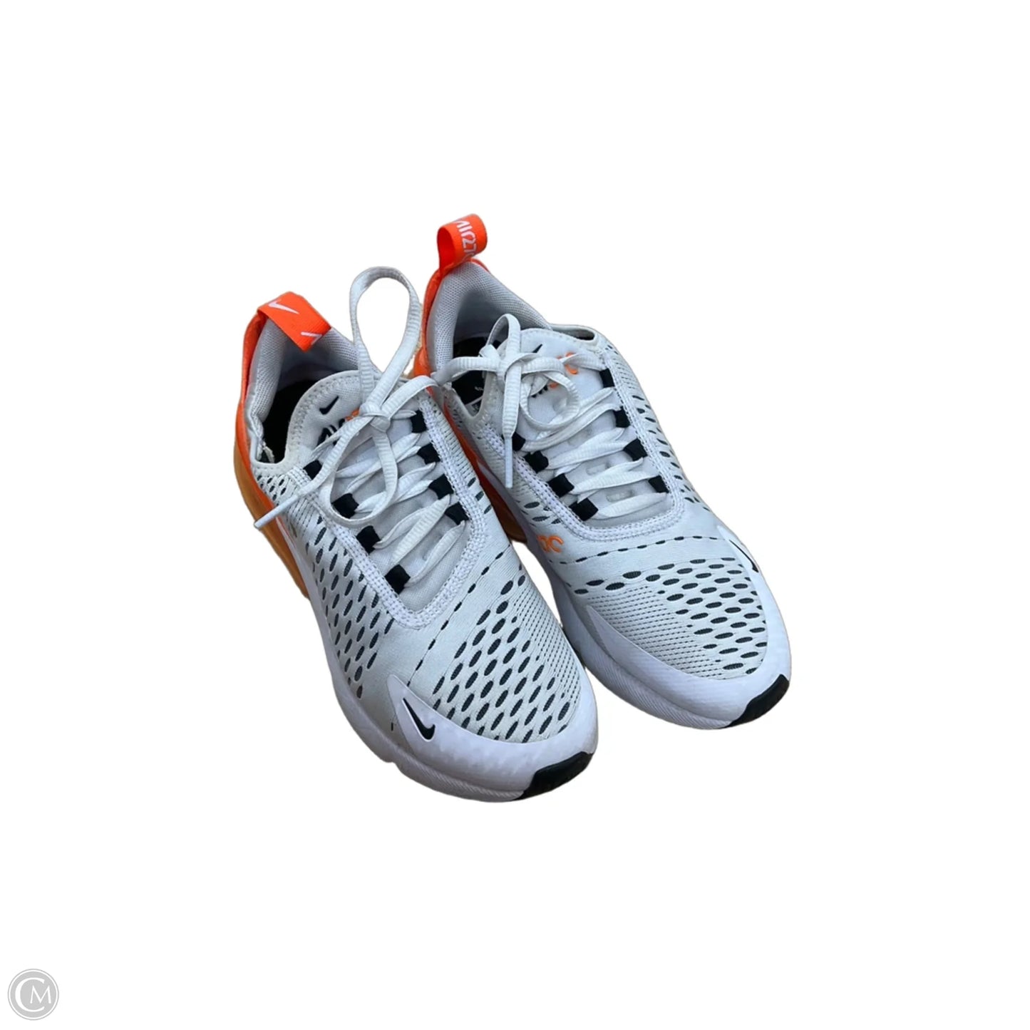 Shoes Sneakers By Nike In Orange & White, Size: 5.5