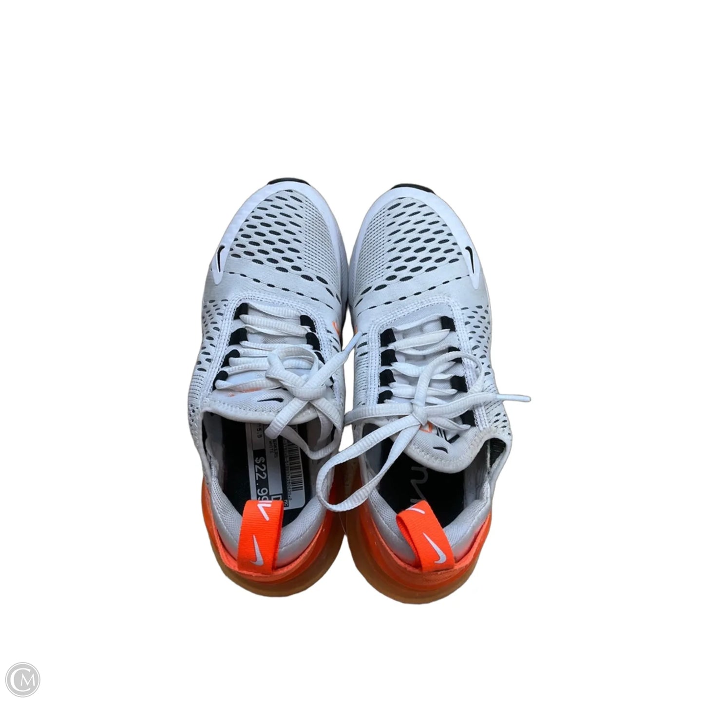 Shoes Sneakers By Nike In Orange & White, Size: 5.5