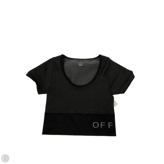 Athletic Top Short Sleeve By Offline In Black, Size: S