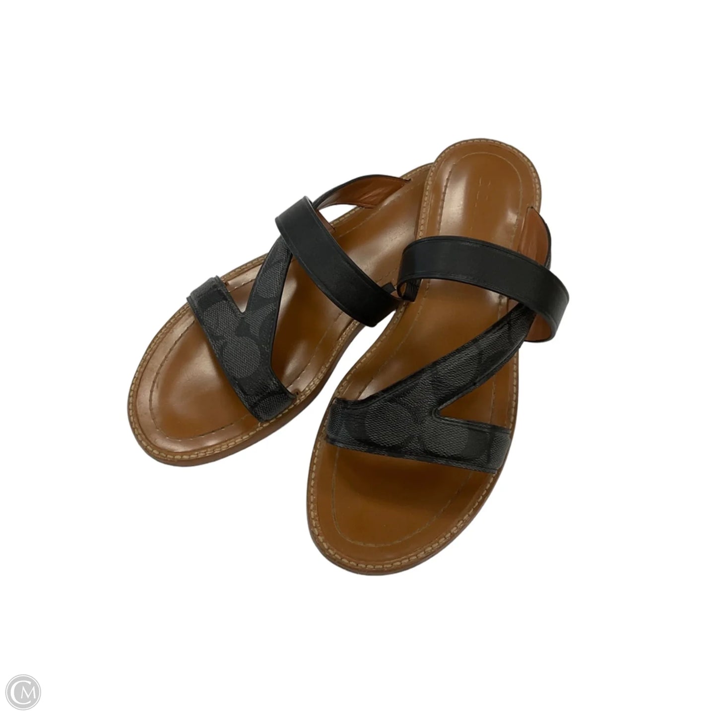 Sandals Designer By Coach In Grey, Size: 9