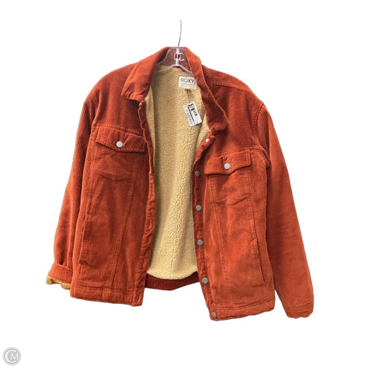 Jacket Faux Fur & Sherpa By Roxy In Bronze, Size: M