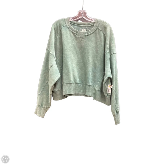 Sweatshirt Crewneck By So In Green, Size: Xl