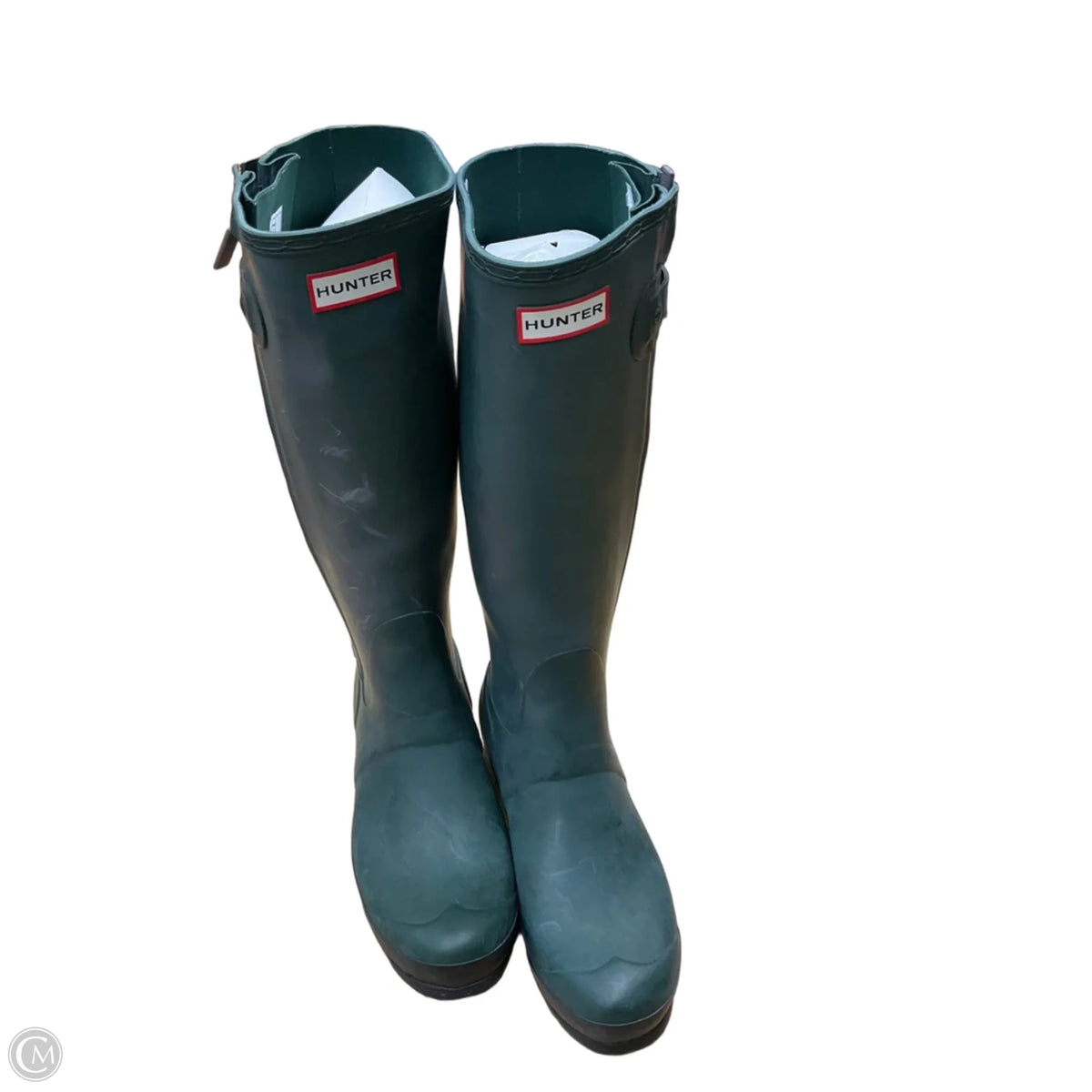 Boots Designer By Hunter In Green, Size: 9