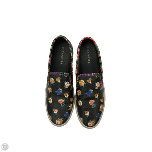 Shoes Designer By Coach In Floral Print, Size: 8.5