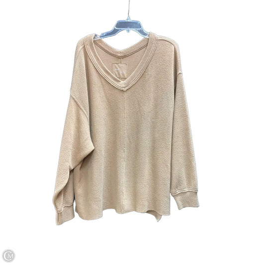 Sweater By Aerie In Tan, Size: L